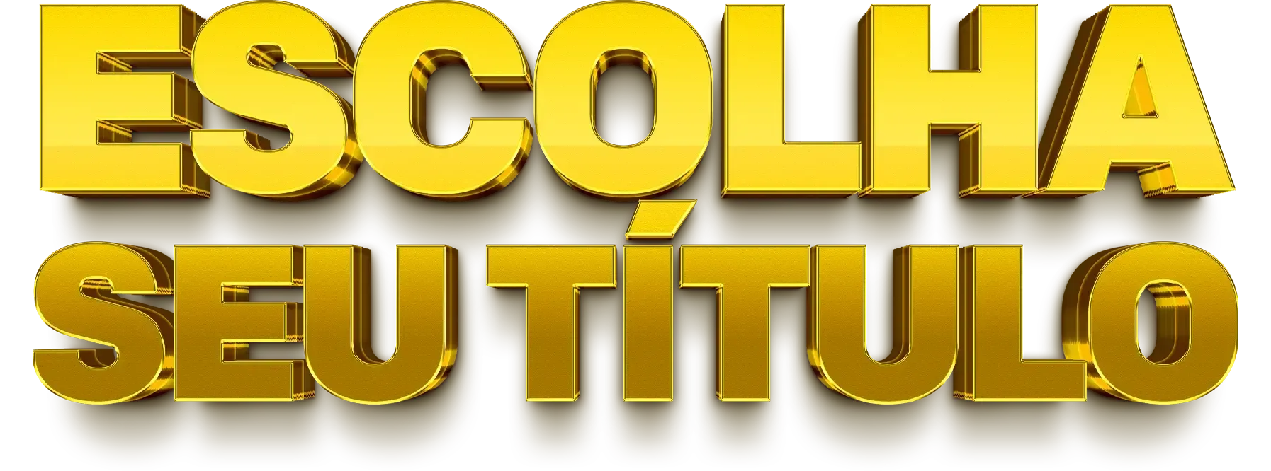 Escolha seu t&iacute;tulo